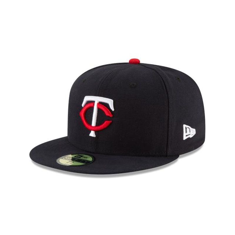 MLB Minnesota Twins Authentic Collection 59Fifty Fitted (WDL5305) - Blue New Era Caps